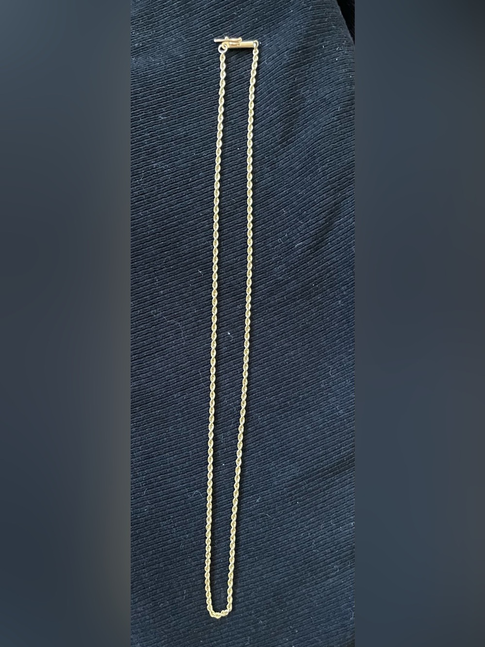 14 karat yellow gold rope chain